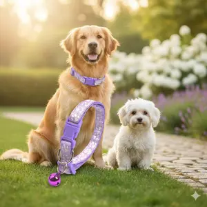 Eco-Friendly Anti-Choking Pet Collar with Custom Engraving, Durable Nylon, Silent Bell, Adjustable Sizes for Kittens & Dogs, Multi-Color Options, Safety Certified for Walking & Home Use
