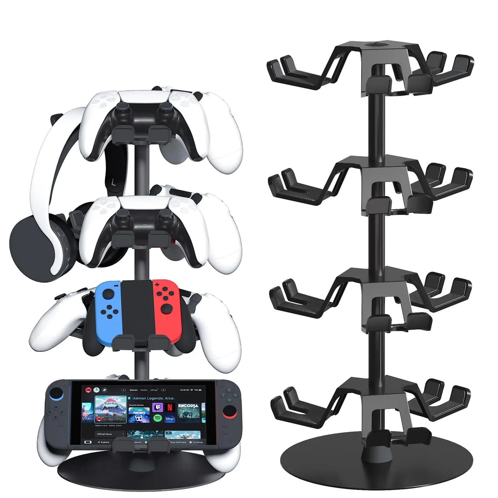 Game Controller Holder Stand Rotatable Gamepad Headset Compatible With Ps4/ps5/xbox/switch Pro Aluminum Alloy (4 Tiers)