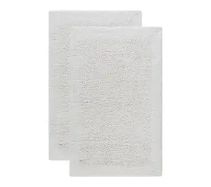 SAFAVIEH Plush Shadow 1'-9" X 2'-10" Bath Mat (Set of 2)