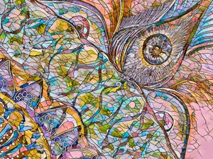 Energy Wheel Art Print by Afaf Khalil