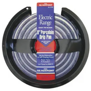 212 MAIN 8 in Round Porcelain Electric Non-Stick Stove Pan (Stanco Metal Prod 410-8 Model), Round Pan