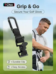 Golf Glove Clip Belt Hook with Metal Buckle, Safety Glove Holder for Construction Gloves, Men's Golf Accessories