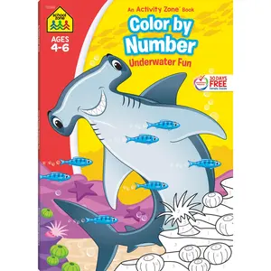 Color By Number Underwater Fun Workbook