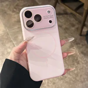 Premium Soft Touch iPhone Case with MagSafe & Camera Protector, Smooth Silicone Grip, Slim Shockproof Protection for iPhone 17 16 15 14 13 Pro Max Air