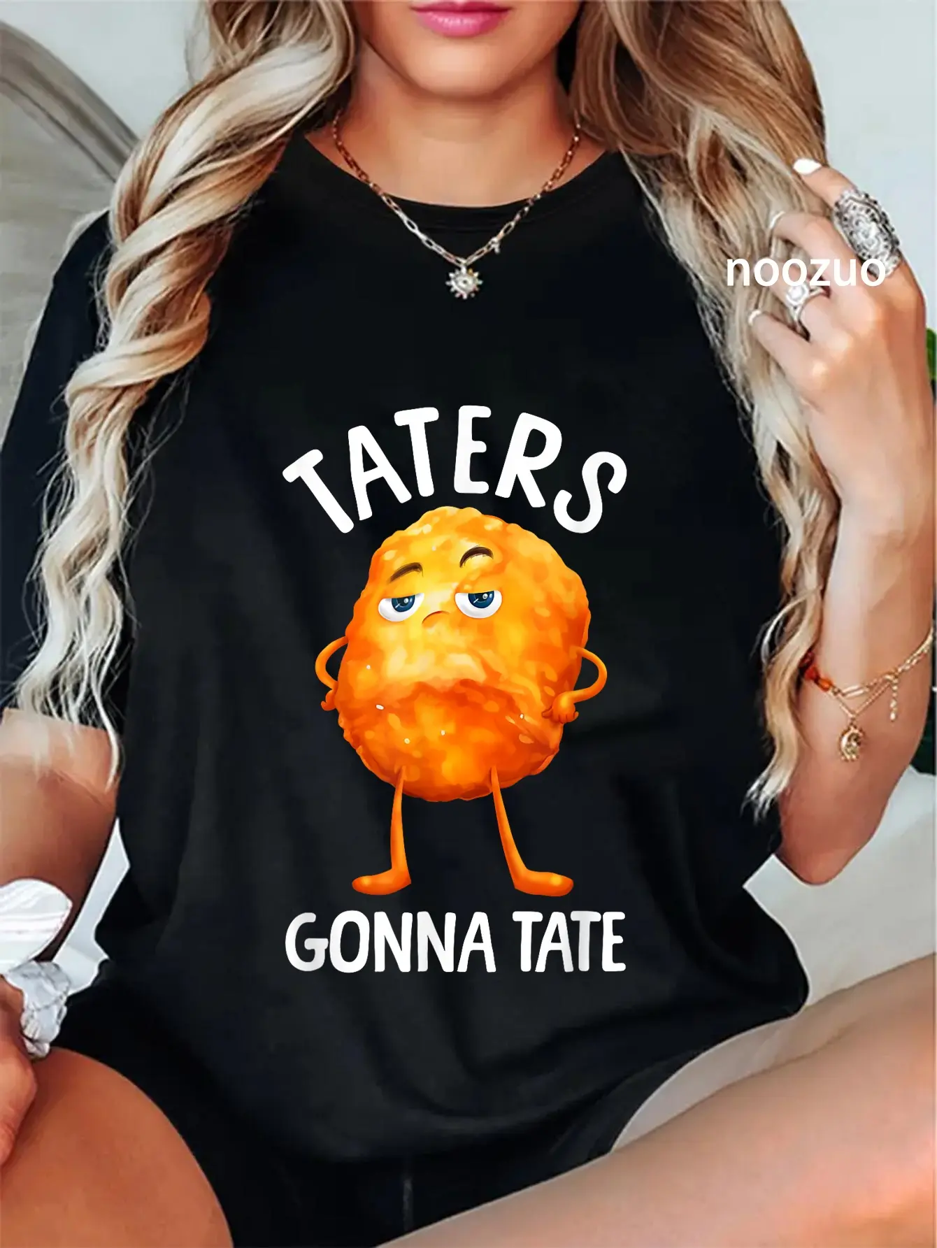 100% Cotton Best Tater Tot Art For Men Women Potato Tater Tot Lover T-Shirt