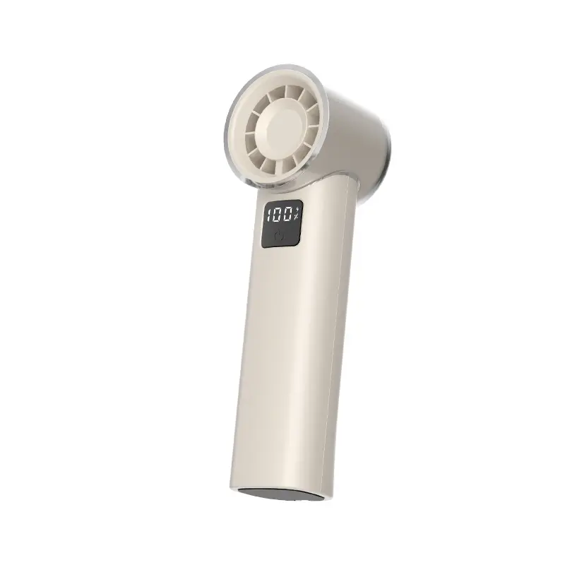 New Handheld Turbo Mini Portable Fan, 5 Adjustable Wind Speeds, Ultra-Long Battery Life, US Plug, Personal Cooling Fan for Travel, Camping