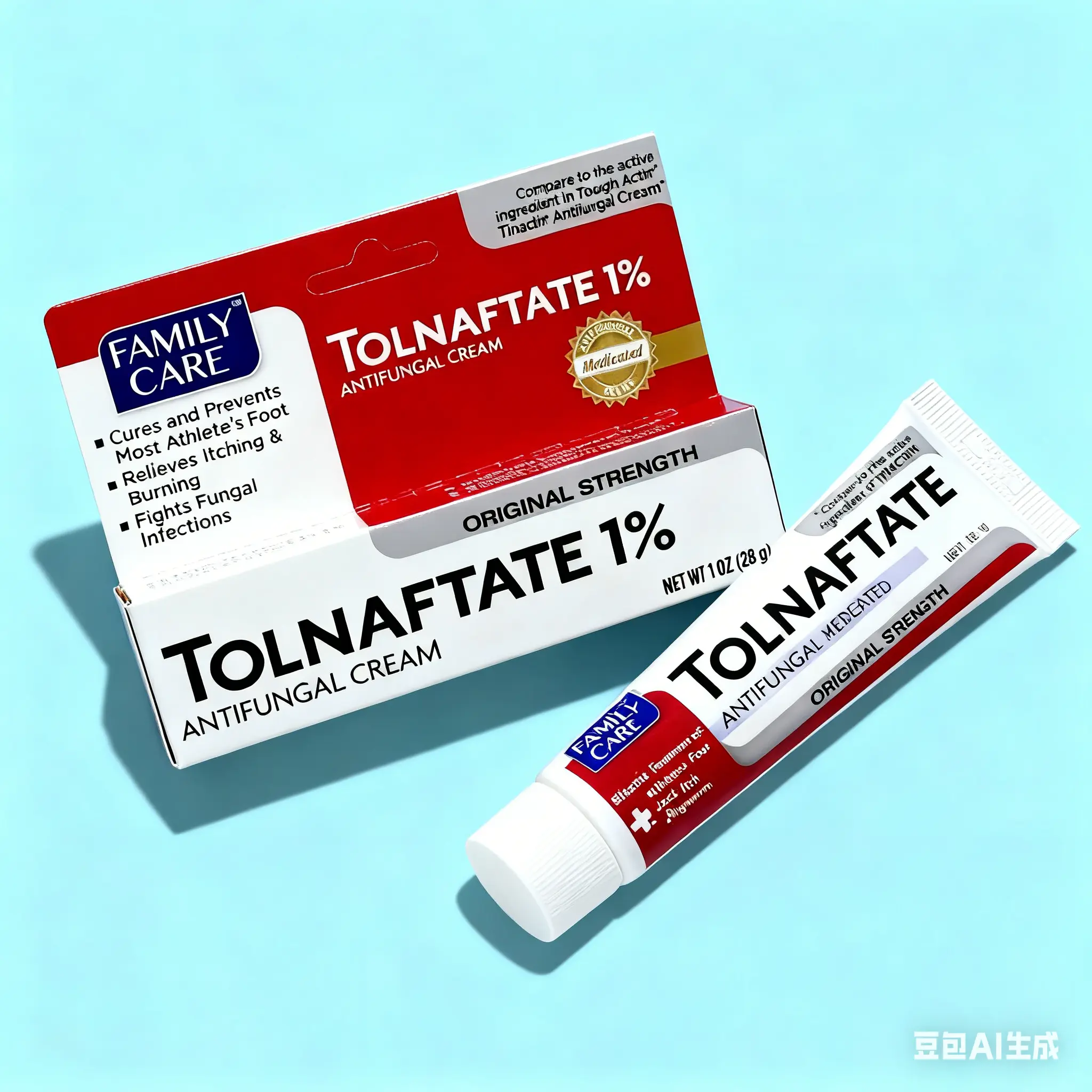 Tolnaftate 1% Antifungal Cream (6-Pack, 1 oz Each) - Athletic & Youth Travel Kit, Itch Relief Medical First Aid Supply for Fungal Infections, 831527005021