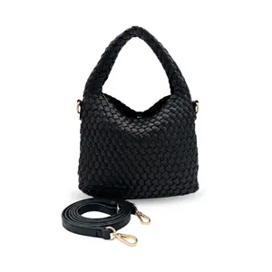 Hazel Woven Convertible Handbag