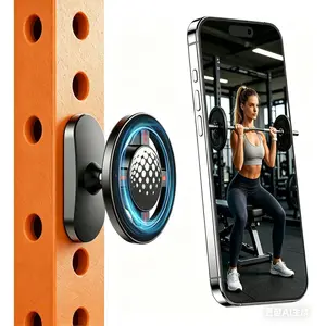 Dual  Phone Holder for Gym, MagSafe Fitness Mount for  12-17,  Workout Phone Mount for Squat Rack Treadmill Peloton, Gym Accessories for Men Women,  Alloy 360? Rotation