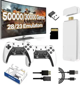 M15 Retro Game Stick 30000+ Games 23 Emulators 4K HDMI Wireless Console with Dual 2.4Ghz Controllers 64GB Memory for TV Gaming