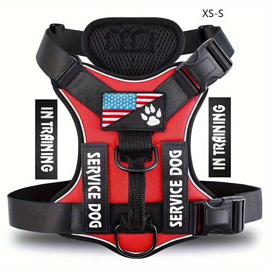 Adjustable Reflective Dog Harness, Durable Reflective Harness, No Choke Harness, Pet Training Vest, Pet Supplies for Walking Running Training, Easy To Control Small, Medium, Large Dogs