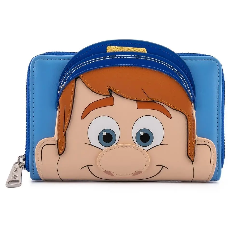 Women's Loungefly Wreck-It Ralph Fix-It Felix Zipper Zip Around Wallet, Zipper Wallet, Cartoon Character Graphic Women's Wallets