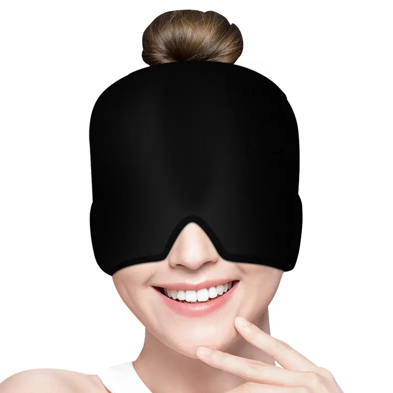 Migraine Headache Relief Cap Single-layer Gel Cap for Tension Stress Relief Cold Hot Therapy Suitable for Home Office Sleep - Sleeping Eye Mask