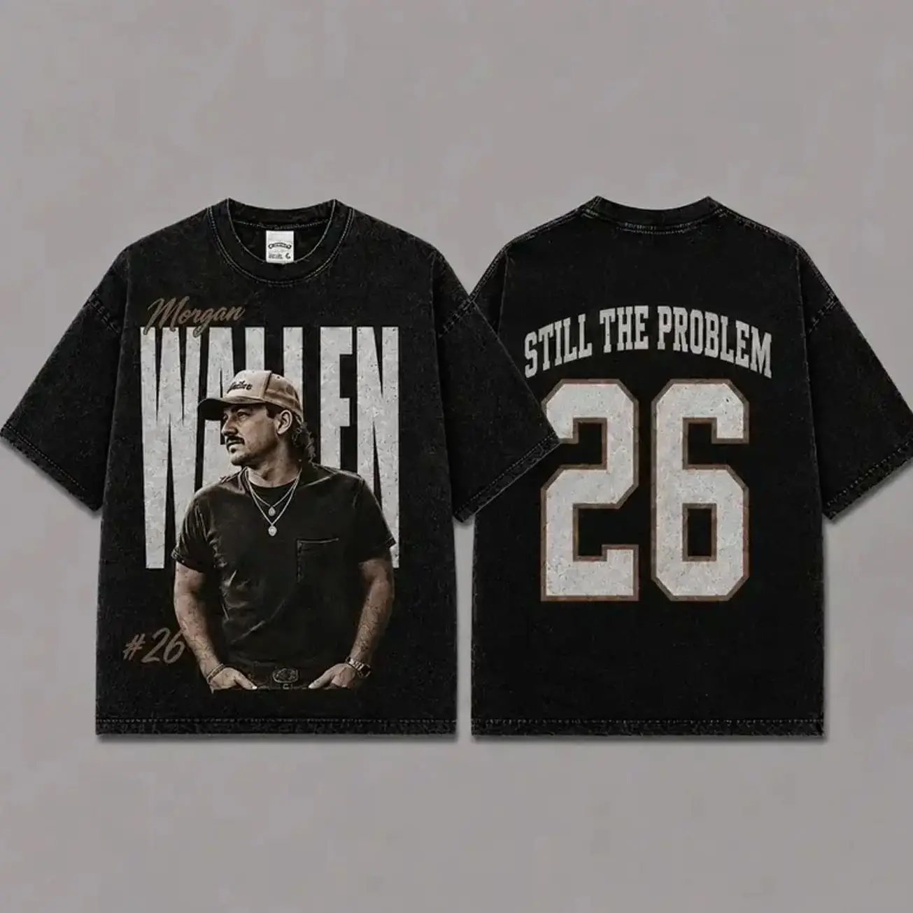 Wallen Still The Problem Tour 2026 Acid Washed Unisex Oversized Premium Cotton T-Shirt, Vintage Music Merch T-Shirt, Music Country Style, New Album Gift For Fans, Oversize shirt, Vintage Outfit, Gift for fan, Halloween Gift 48B QVK