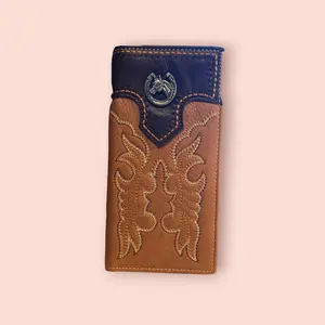 Montana West Crocodile and Cowboy Boot Wallet - 3D Embossed