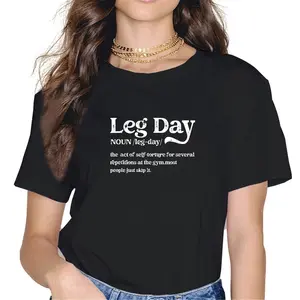 100% Cotton Leg Day Definition Gym Pump Cover-Oversized Gym Workout T-Shirt