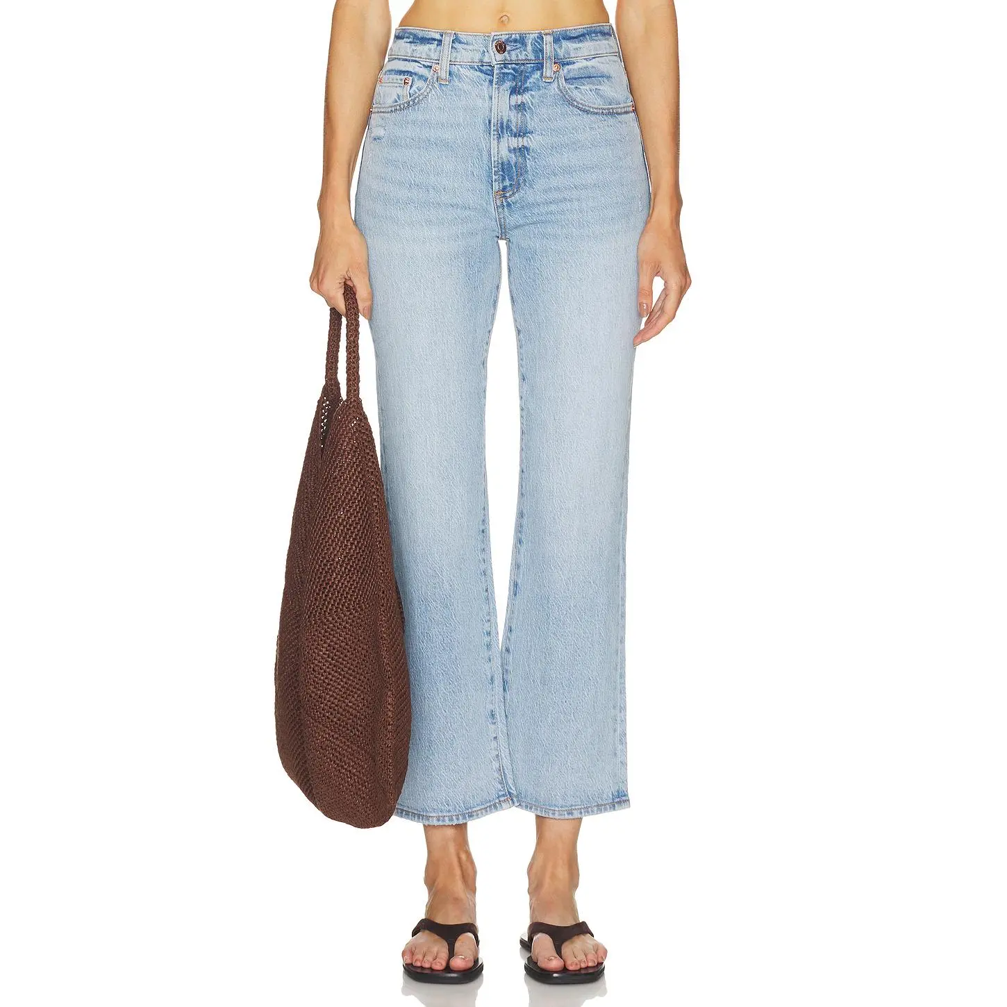 PISTOLA Ally High Rise Vintage Ankle Boot Jeans in Misted Eve