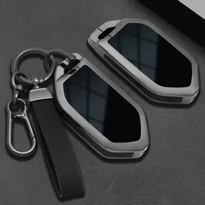 Alloy Car Key Case Cover Shell Fob 9 Buttons, Smart Remote Auto Shell for Kia Carnival Ev9 Picanto Gt Line, Accessories, Car Key Protector