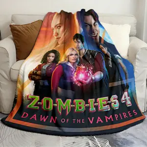 Unique Blanket Zed Addison Zombies 4 Unique gift blanket Soft Blanket Plush sofa bed blanket warm blanket travel gift Figure Print Blanket Printed Blanket