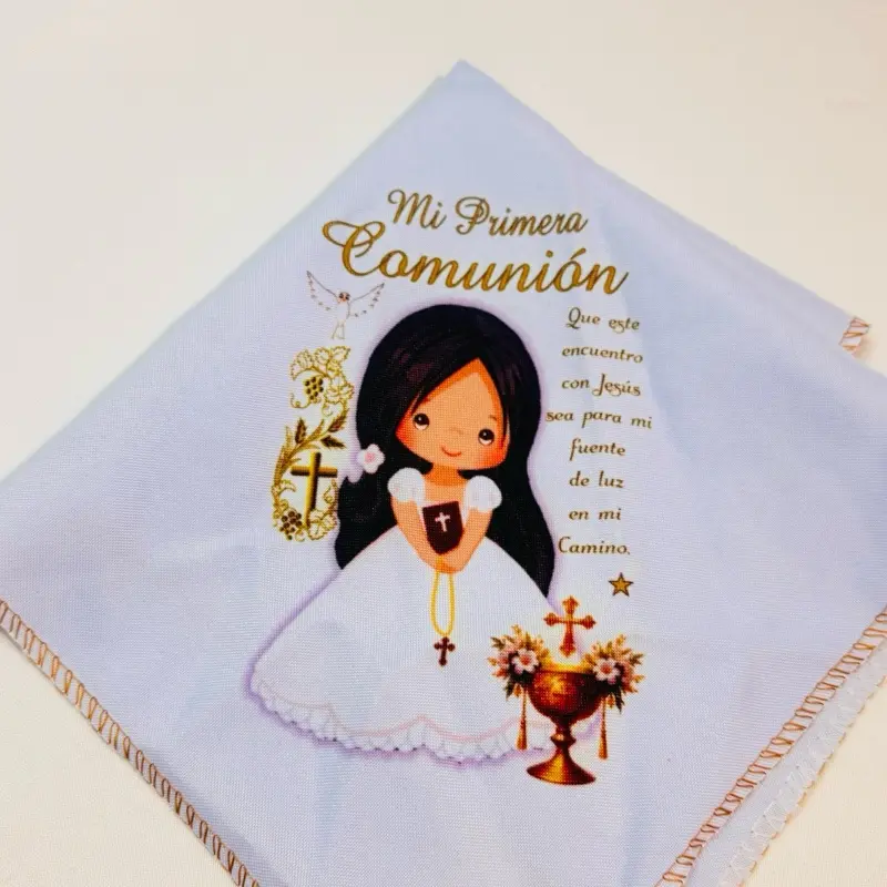 12pcs Water-Absorbent First Communion Party Favor Napkins, Festive Servilletas for Home & Party Supplies
