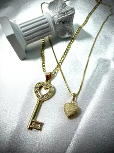 hermosas cadenas de oro laminado 14k 20 y 18 inch