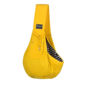 Lightweight dog cat universal messenger bag strap breathable and not stuffy travel out portable foldable storage Teddy Bigbear Pomeranian cat dog bag cat bag strap portable pocket safety buckle outdoor travel multi-scene application