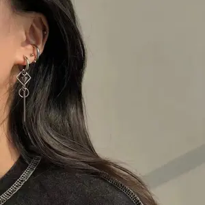 Surgical stainless steel dangle earrings for kpop fans