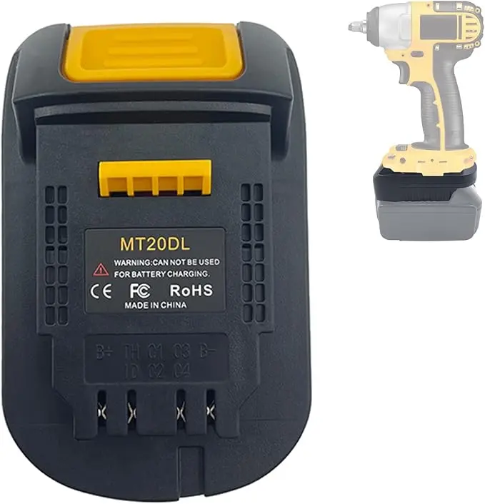 MT20DL Adapter for Makita 18V Battery Replacement for Dewalt 20V Battery, for Dewalt 18V Lithium Battery Tool, for BL1820, BL1850, BL1860 Adapter Converter, Compatibility