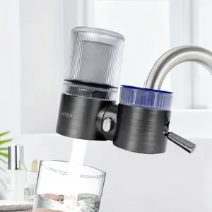 Faucet Water Purifier with 360° Rotating Design 2 Active Carbon Filters Prevents Bacteria Chlorine Rust Softens Water NFS & FDAC Certified Health Safe