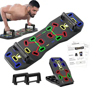 Push up Board, Portable Multi-Function Foldable 10 in 1 Push up Bar, Push up Handles for Floor