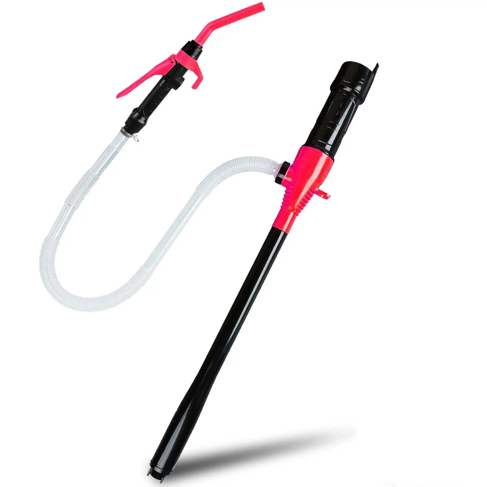 Portable Power Battery Pump, 1 Count Water & Fuel Transfer Pump with Nozzle, Battery Powered Fuel Pump with 3 FT Long Hose, 2.2GPM Transfer Pump, Suit