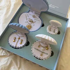 EVRY JEWELS Gold or Silver Plated Women's The Coastal Treasure Box Bundle