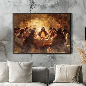 Jesus and His Disciples The Last Supper Art, Jesus Wall Art, Christian Religious, catholic, bible verse wall art, Christian home decor