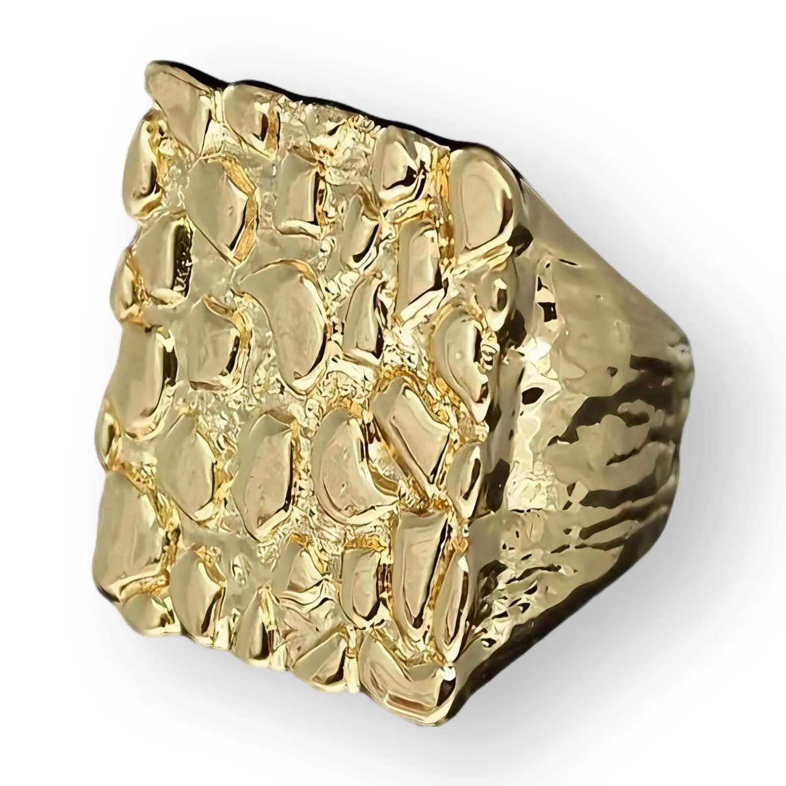 1 Square Ring, Simple Jewelry, for those who love it .nugget ring nugget ring