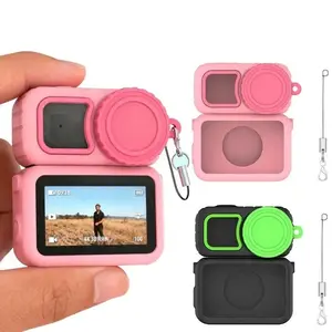 Shock Absorption Silicone Protective Case Lens Cap Anti-Drop Action Camera Case Full Protection for DJI Osmo Nano