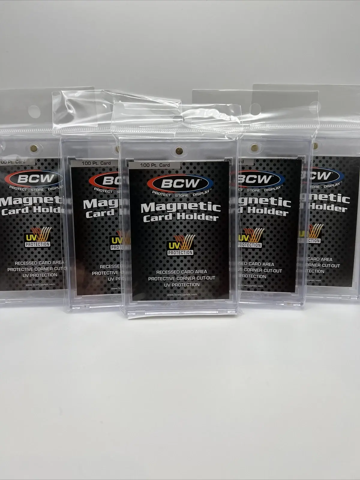 BCW Magnetic Card Holder 100pt Point with UV Protection - Lot of 5 holders