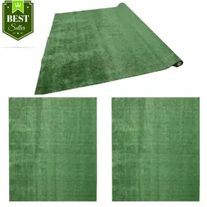 6 ft x 8 ft Emerald Green Artificial Grass Rug, UV Stabilized, 8 mm Pile Height