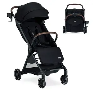 Britax Juniper Compact Stroller, Lightweight Fold-and-Go Design - Raven Black