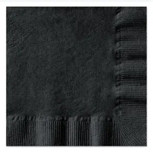 HFM 20212 10 x 10 in. Embossed Beverage Napkins, Black - 1-Ply