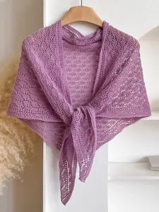 Elegant Women's Hollow Out Shawl, Breathable Knit Scarf Wrap, Versatile Fashion Accessory, Perfect Valentine's Day Gift