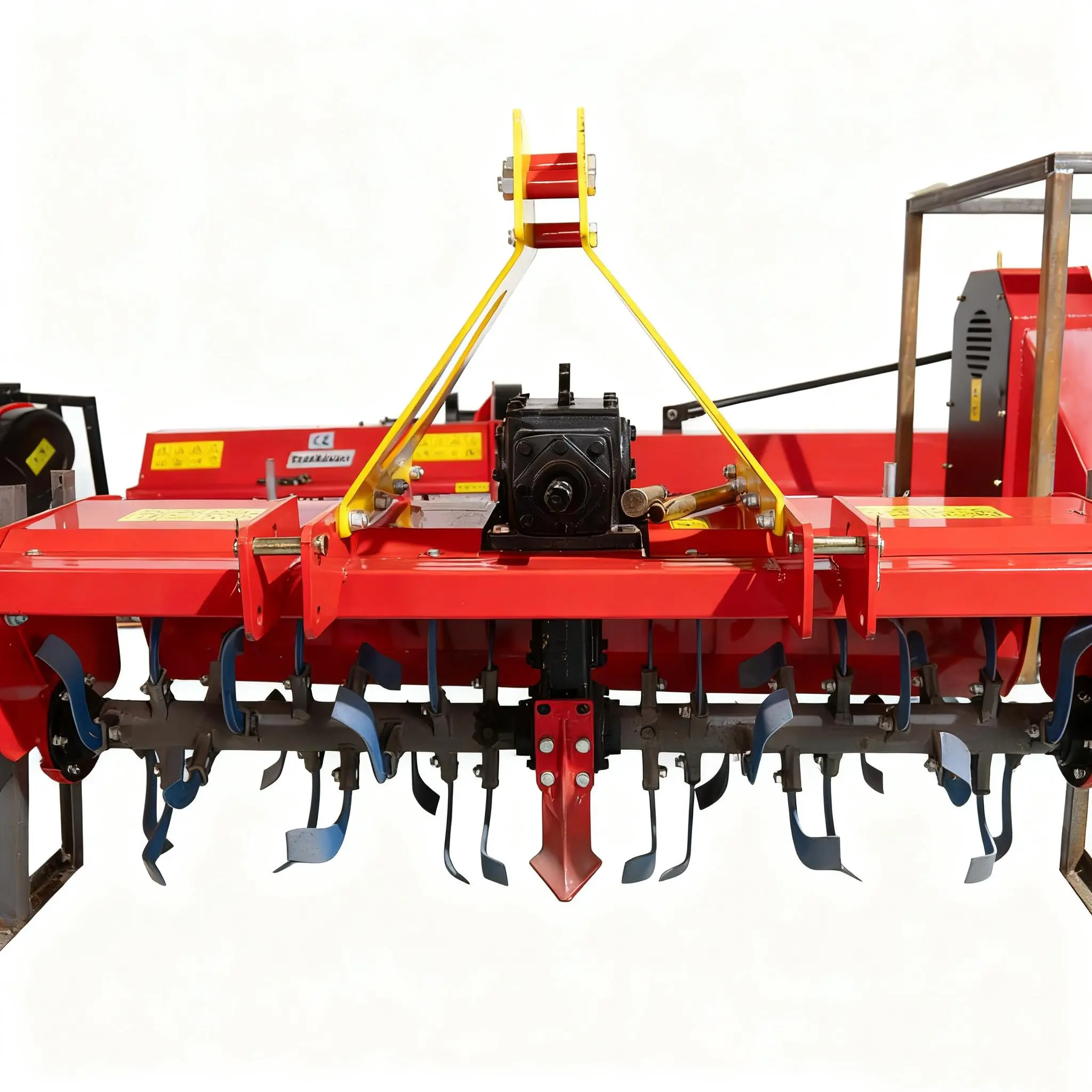 Heavy Duty 55/60-Inch Rotary Tiller Cultivator Attachment For 25HP+ Tractors, Farm Soil Preparation, Suitable For Springtime, Land Sowing, Loosening Soil, Turning Soil, Farms, Gardens, Fields, Rotary Tiller Attachment - USA Stock