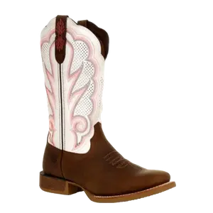 Durango® Ladies Rebel PRO™ Trail Brown & White Western Boot DRD0392