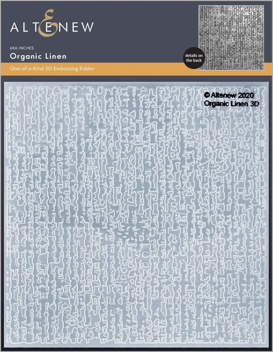 Organic Linen 3D Embossing Folder