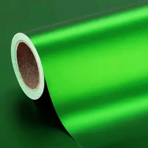 Premium Matte Satin Metallic Green Vinyl Wrap Film Car Sticker Decal With Air Release Self Adhesive Car Decals