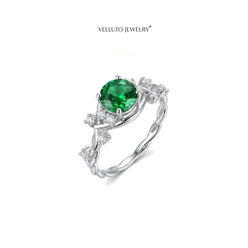 1473MRS Platinum-Plated Green Moissanite Adjustable Ring, 2.0 Carat Total Weight – Oval Cut, Mother’s Day Gift, Beyond Diamond Brilliance