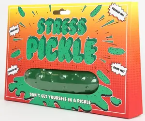 Stress Pickle – Funny Squishy Stress Reliever for Adults & Kids 🥒🤣