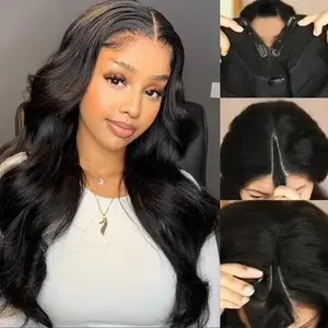 Klaiyi Body Wave Easicontour V Part Glueless Wig With Invisi Drawstring Human Hair Meets Real Scalp Beginner Friendly