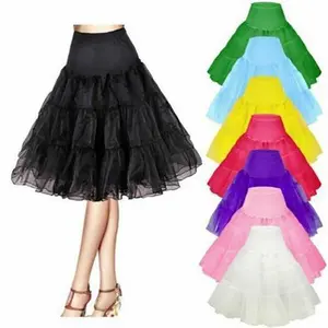 Short Tutu Petticoat Crinoline  50s Swing Vintage Tutu 26" Retro Underskirt Petticoat Fancy Net Rockabilly