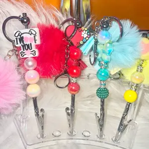 ATM & Store Card Clip - Assorted Colorful Beads, Metal Clip, Perfect for Everyday Use