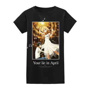 Your Lie In April - Kousei Arima & Kaori Miyazono Jrs Sublimation T-Shirt